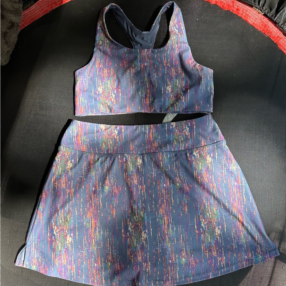 DSG Multicolor Athletic Set Girls size XL and L EUC
